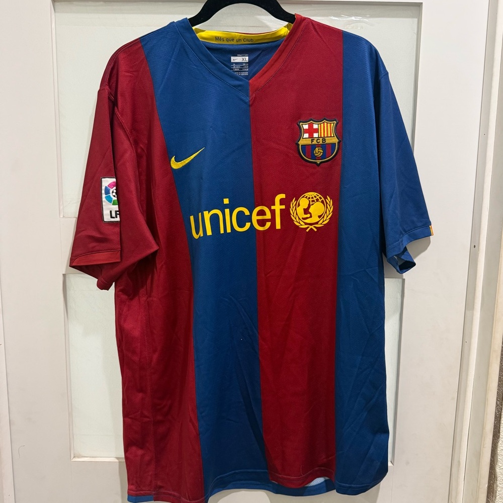 Nike FC Barcelona Home Football Jersey Soccer Shirt Size XL MEN